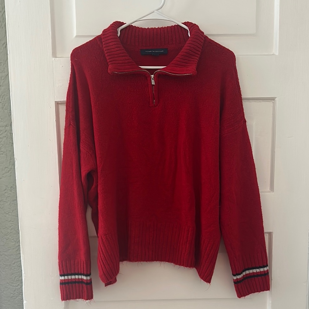 Tommy Hilfiger ladies quarter zip sweater